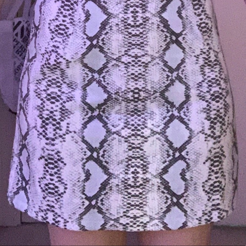 snakeskin skirt